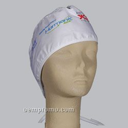 Tie-back Broadcloth Scrub Cap - White With Single Location Imprint