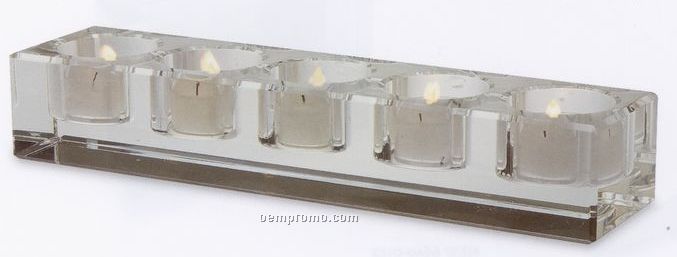 Elan Collection 10-1/2" Long Votive - Holds 5 Tealights