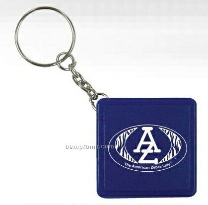 Square 3' Tape Measure With Key Chain