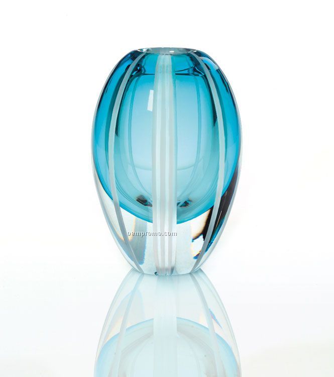 Waterford 140126 Evolution Aqua Haze 7" Vase