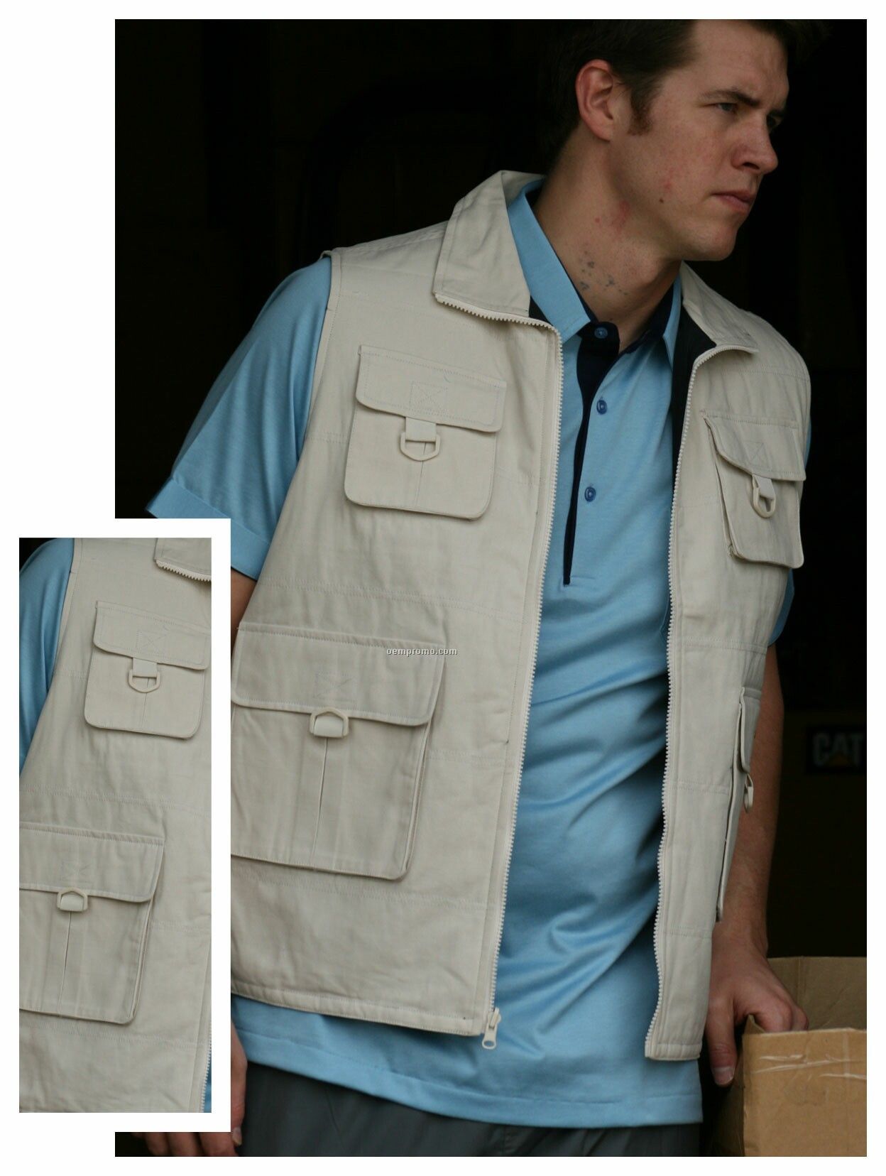 100% Cotton Twill Vest W/ Lining (S-xl)