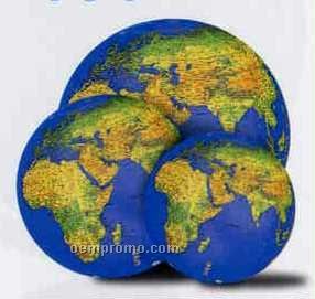 Dark Blue Inflatable Topographical Globe (27")