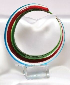 Three Color Circle Sculpture / Award