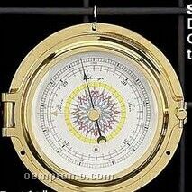 Brass Porthole Barometer