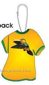 Hummingbird T-shirt Zipper Pull