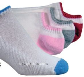 Low-cut 2-tone Unisex Footie Sock