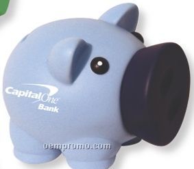 Blue Piggy Bank (Imprinted)