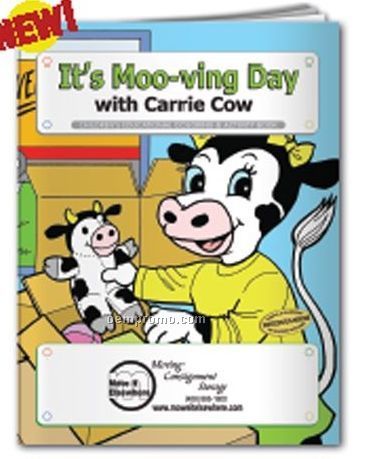 Coloring Book - It's Moo-ving Day W/Carrie Cow