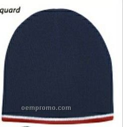 Double Trim Winter Beanie Cap (One Size Fits Most)
