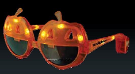 Light Up Pumpkin Sunglasses