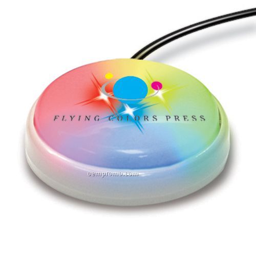 USB Light Up Smart Button For PC (White Lens With Color Changing Led)