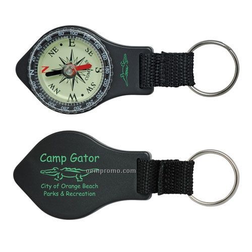 Compact Compass With Key Ring