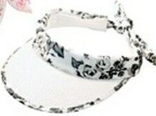 Ladies' Floral Bow-tie Closure Visor