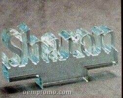 Acrylic Paperweight Up To 12 Square Inches / Name