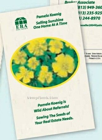 Marigold "Lemon Drop" Postcard Size Seed Packet (2 Color)