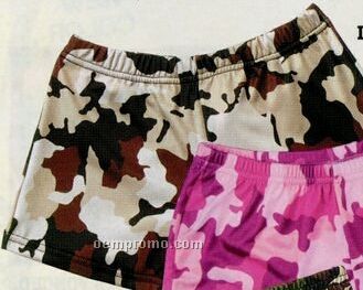 Women's Desert Beige Camouflage Hot Shorts Swimsuit Bottom