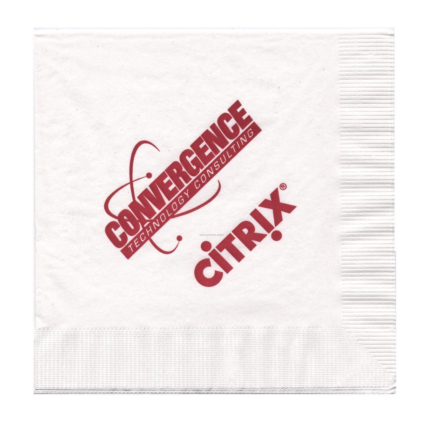 3 Ply White Luncheon Napkins (6.5