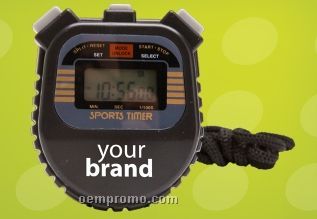 Sports Timer & Stopwatch With Sure Grip Case And Square Buttons