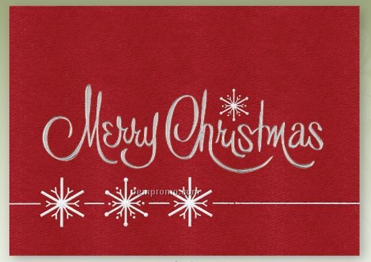 Sterling Christmas Card W/ Lined Envelope