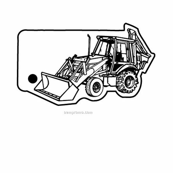 Stock Shape Collection Tractor Front Loader Key Tag