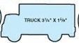 Stock Shape Truck Vinyl Badge