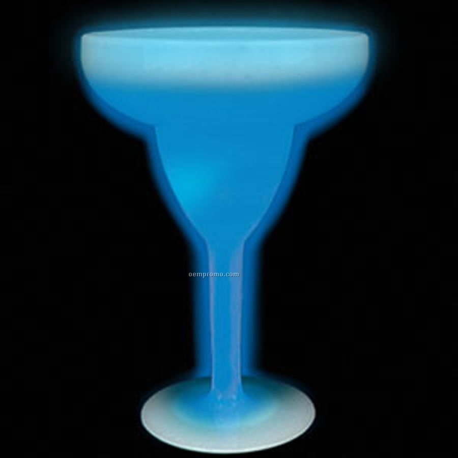 9 Oz. Blue Margarita Glow Glass