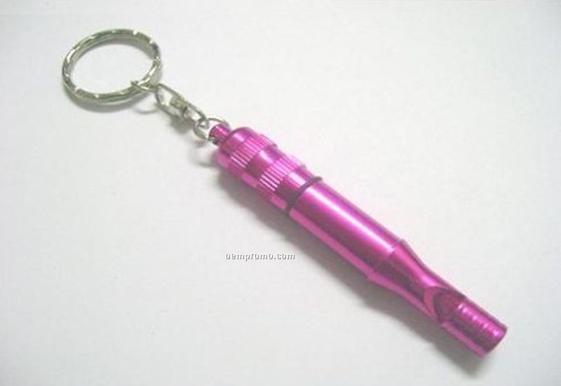 Favorable Aluminum Whistle With Key Ring