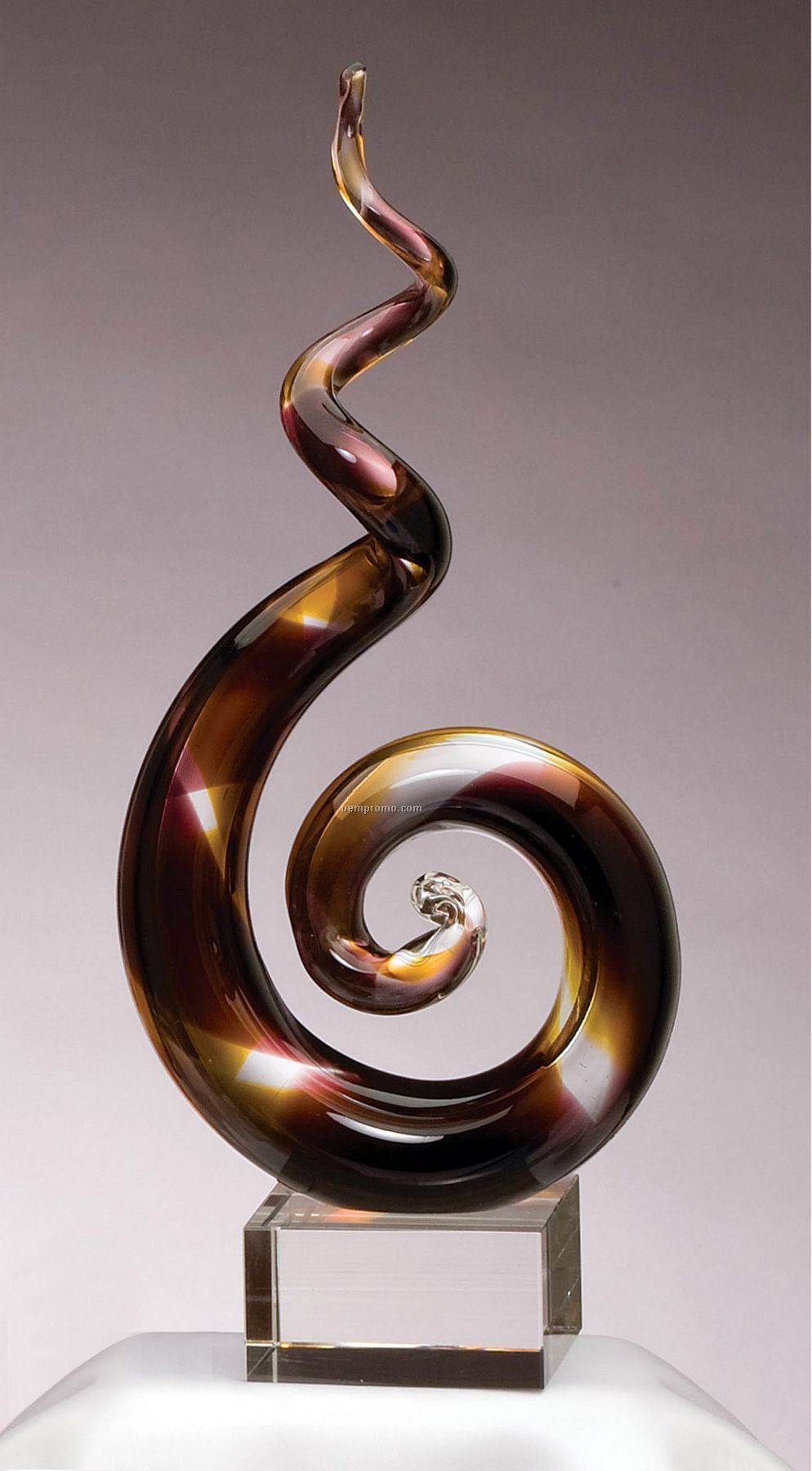 Purple And Gold Spiral Sculpture / Award