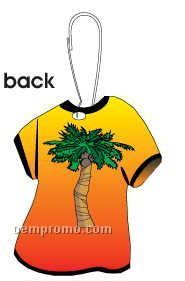 Palm Tree T-shirt Zipper Pull