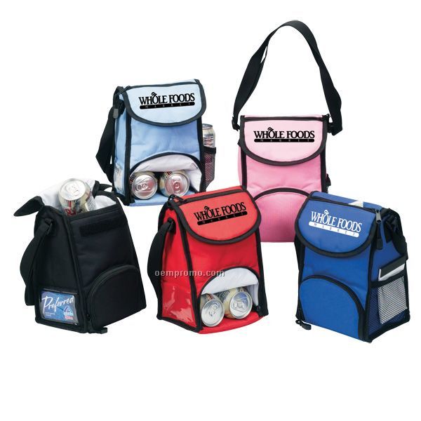 600d Polyester Double Compartment Lunch Bag