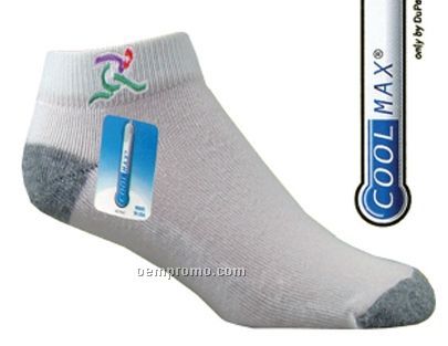 Coolmax Moisture Wicking Unisex Athletic Footie - Blank