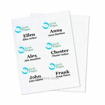 Recycled Name Tag Paper Insert - 3 Color (4