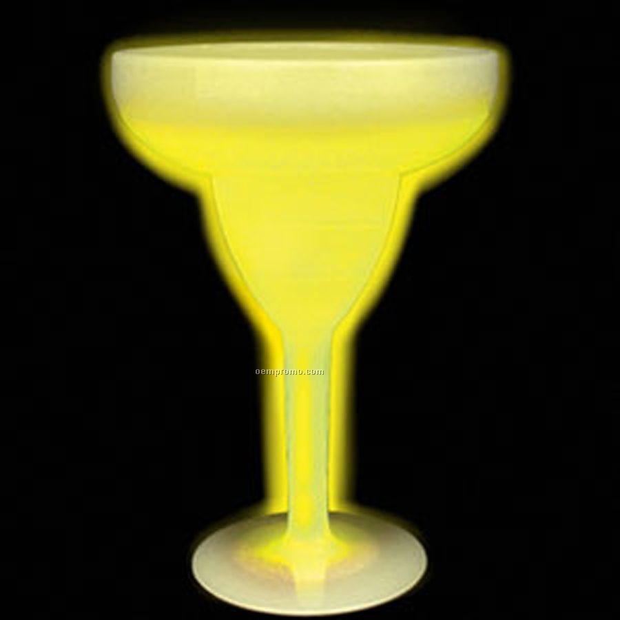 9 Oz. Yellow Margarita Glow Glass