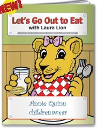 Coloring Book - Let's Go Out To Eat W/Laura Lion