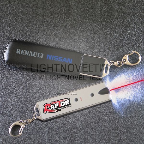 Laser Light Flashlight Keychain