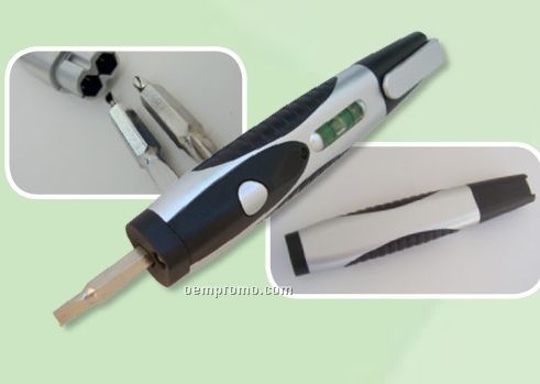Mini Tool Kit With LED Screwdriver & Flashlight