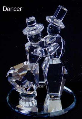 Optic Crystal Clear Bottom Dancer Figurine