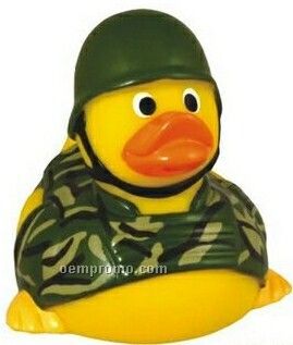 Rubber Soldier Duck