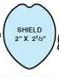 Stock Shape Shield Vinyl Badge