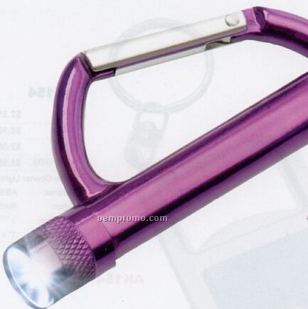 Light-up Carabiner With Whistle