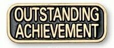 Outstanding Achievement Stock Pin