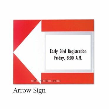 Slip In Arrow Sign Holder 10 Pack - Blank (16
