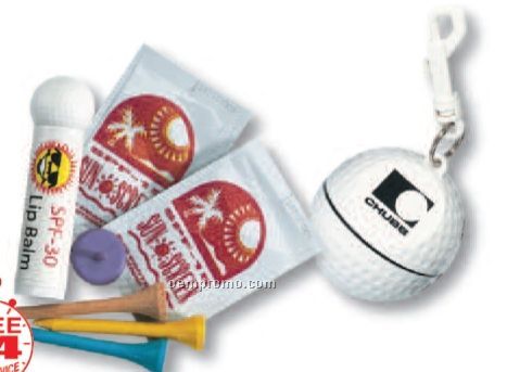 Golf Ball Pro Golfers Kit W/ Hook & Clip (Printed)