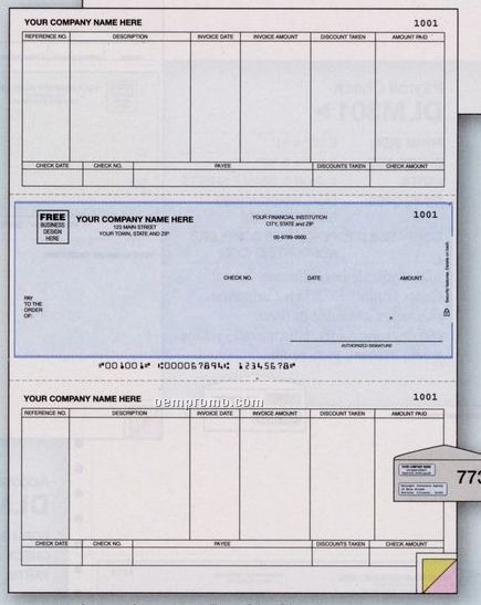 Laser Accounts Payable Check - Peachtree Compatible (2 Part)