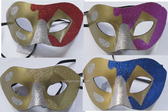 Masks With Colorful Glitters
