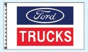 Standard Double Face Dealer Logo Spacewalker Flag (Ford Trucks)