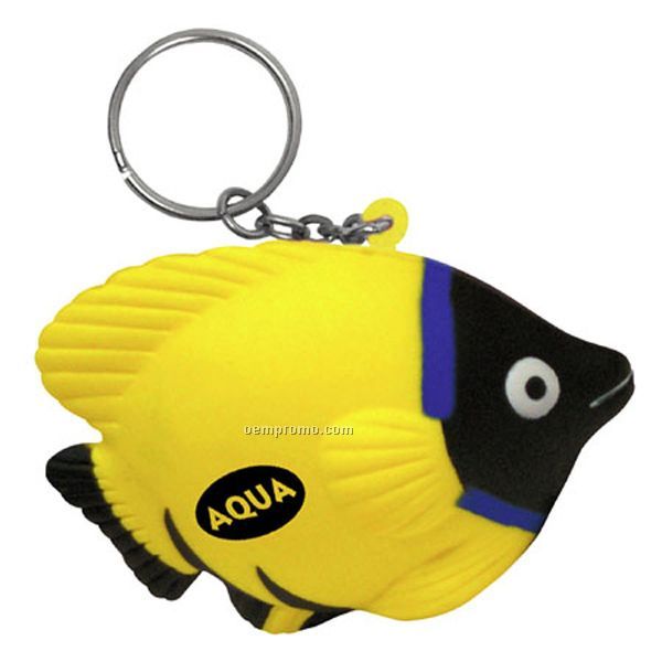 Tropical Fish Key Chain Squeeze Toy