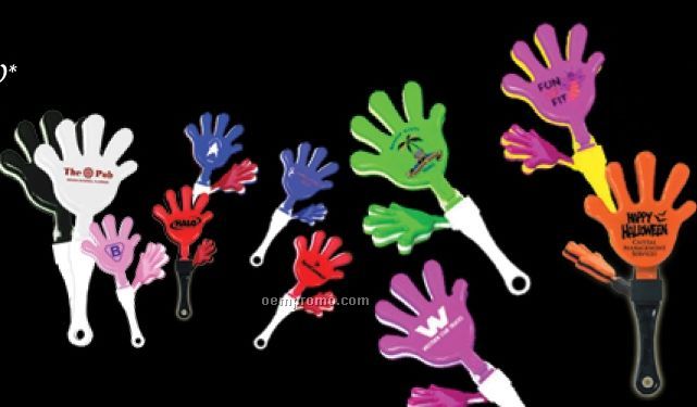 7" Hand Clapper (Pink/ White/ Pink)