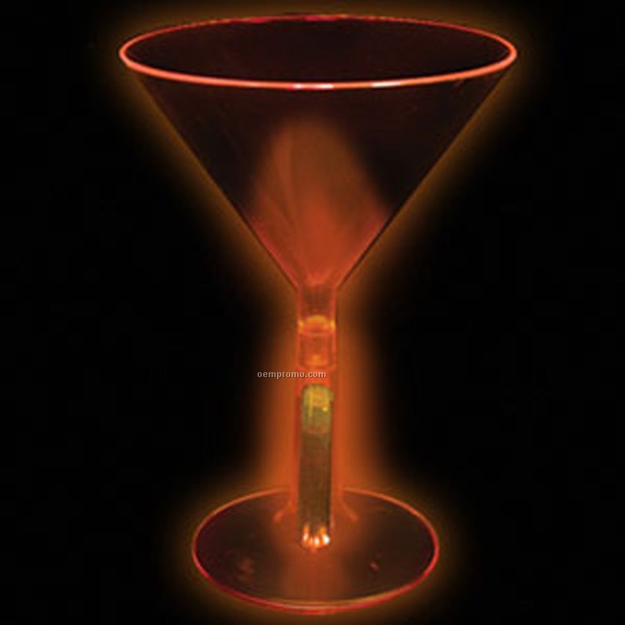 8 Oz. Orange Glow Martini Glass