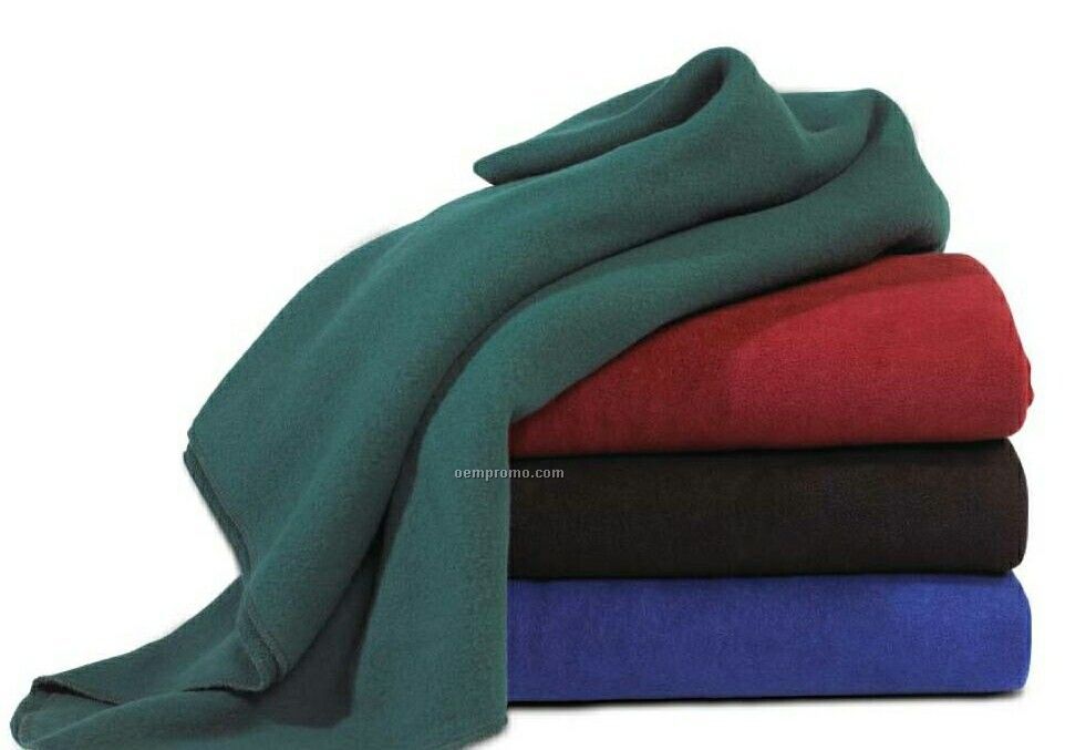 Wolfmark 100% Eco Fleece Blanket (Black)